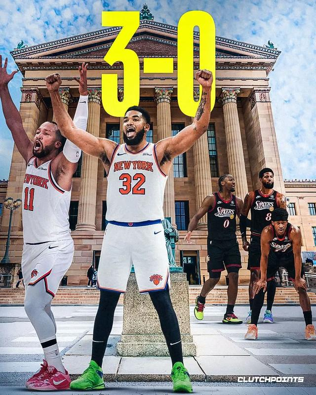 嚯！4-0了？近现代史第1人！阿治牛X了！单节15分啊|尼克斯|费城|布伦森|76人|保罗·乔治_新浪体育_新浪新闻